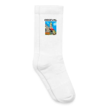 Orgeval, Yvelines, Versailles - Chaussettes de tennis bio enfant - blanc - Droite