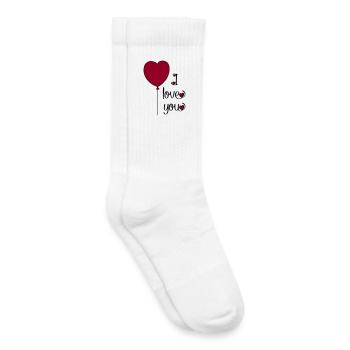 T-shirt pour les amoureux - Chaussettes de tennis bio enfant - blanc - Droite
