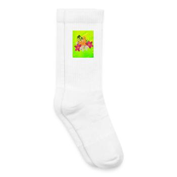 Sommer Vibe - Kinder Tennissocken - Weiß - Rechts