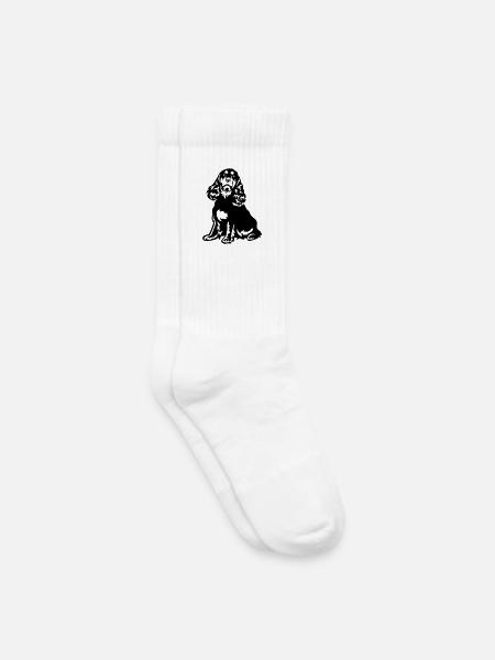 Cocker Spaniel - Kinder Tennissocken - Weiß