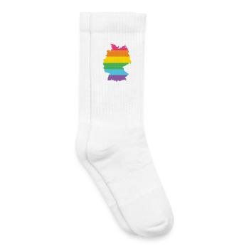 LGBTQ Deutschland - Kinder Tennissocken - Weiß - Rechts