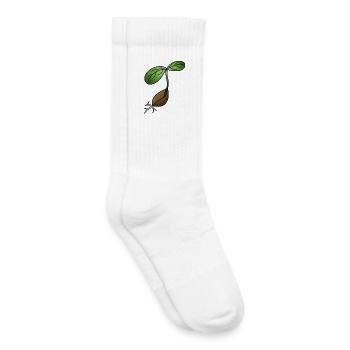 Keimung! Von Pousse2Bamboo ! - Kinder Tennissocken - Weiß - Rechts