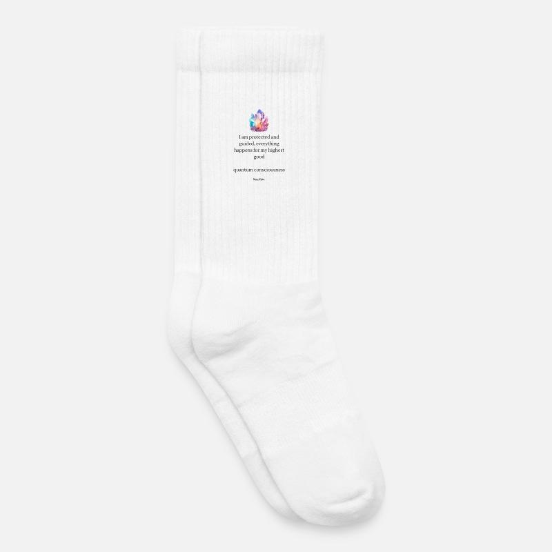 Kristallfarben Cluster - Kinder Tennissocken - Weiß