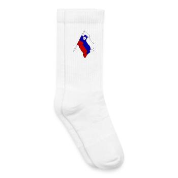 Flagge Slowenien - Kinder Tennissocken - Weiß - Rechts