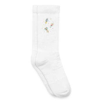 Noeuds papillon ange chien chat pour enfants - Chaussettes de tennis bio enfant - blanc - Droite