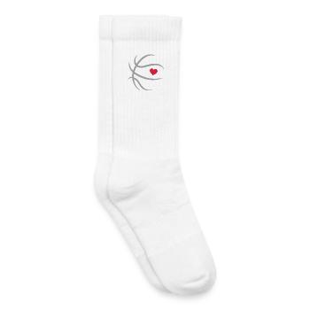 Noah Basketball Boy's Name Basketball Shirt - Kids Tennis Socks - white - Right