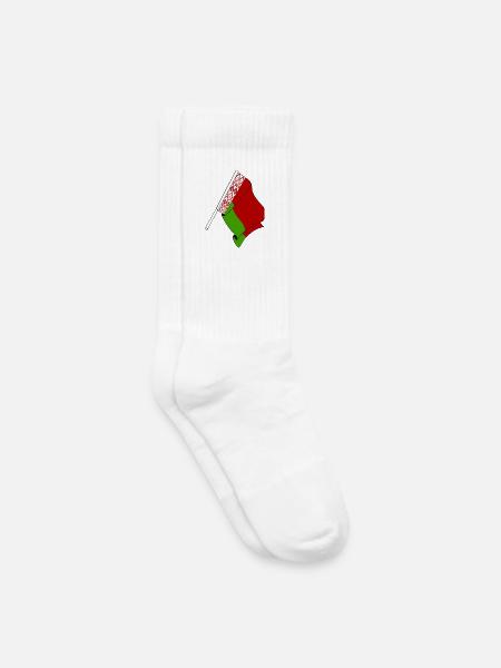 Flagge von Weißrussland - Kinder Tennissocken - Weiß