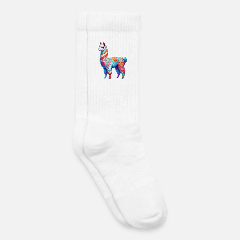 Alpaka - Kinder Tennissocken - Weiß