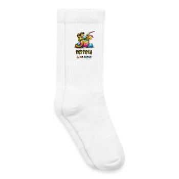 Gecko Pattaya Thailand Design - Kinder Tennissocken - Weiß - Rechts