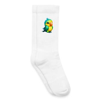 Papagei - Kinder Tennissocken - Weiß - Rechts