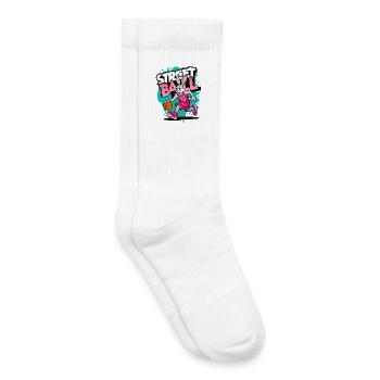 Lapin de basket-ball - Chaussettes de tennis bio enfant - blanc - Droite