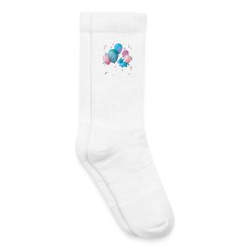 Idée cadeau Dragon d’anniversaire Cadeau d’anniversaire - Chaussettes de tennis bio enfant - blanc - Droite
