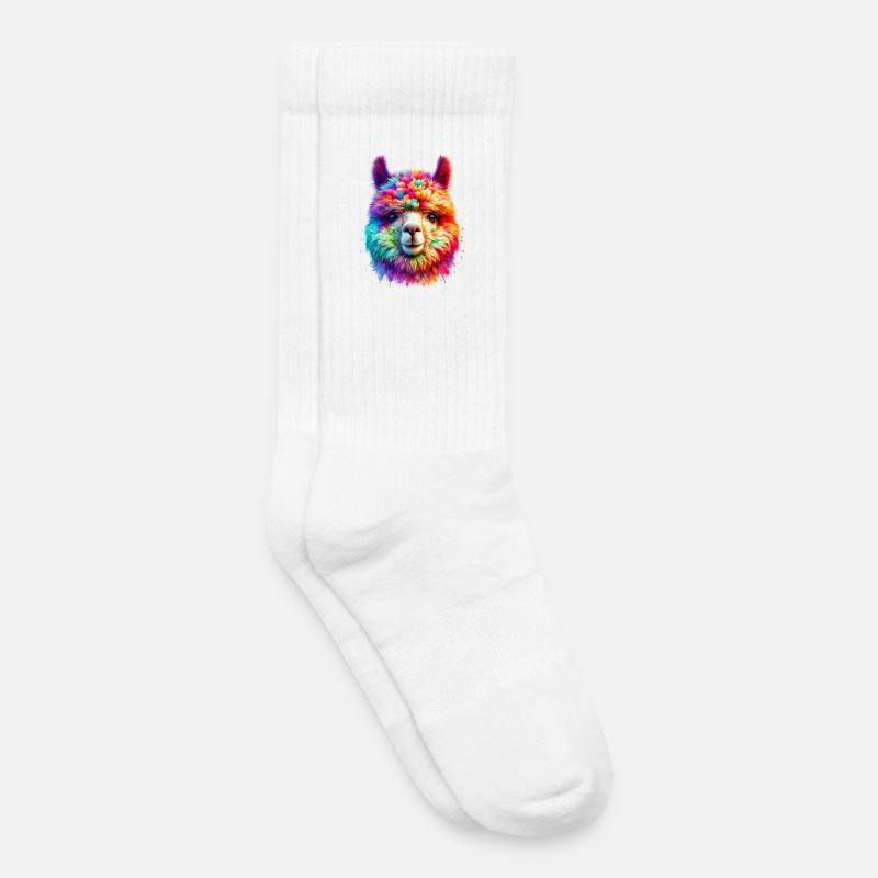 Alpaka - Kinder Tennissocken - Weiß