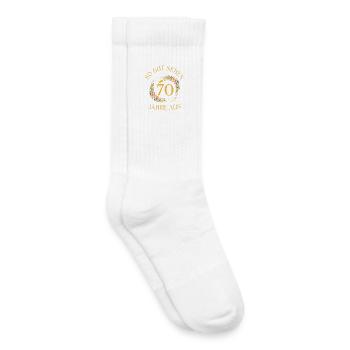 SO GUT SEHEN 70 JAHRE AUS! - Kinder Tennissocken - Weiß - Rechts