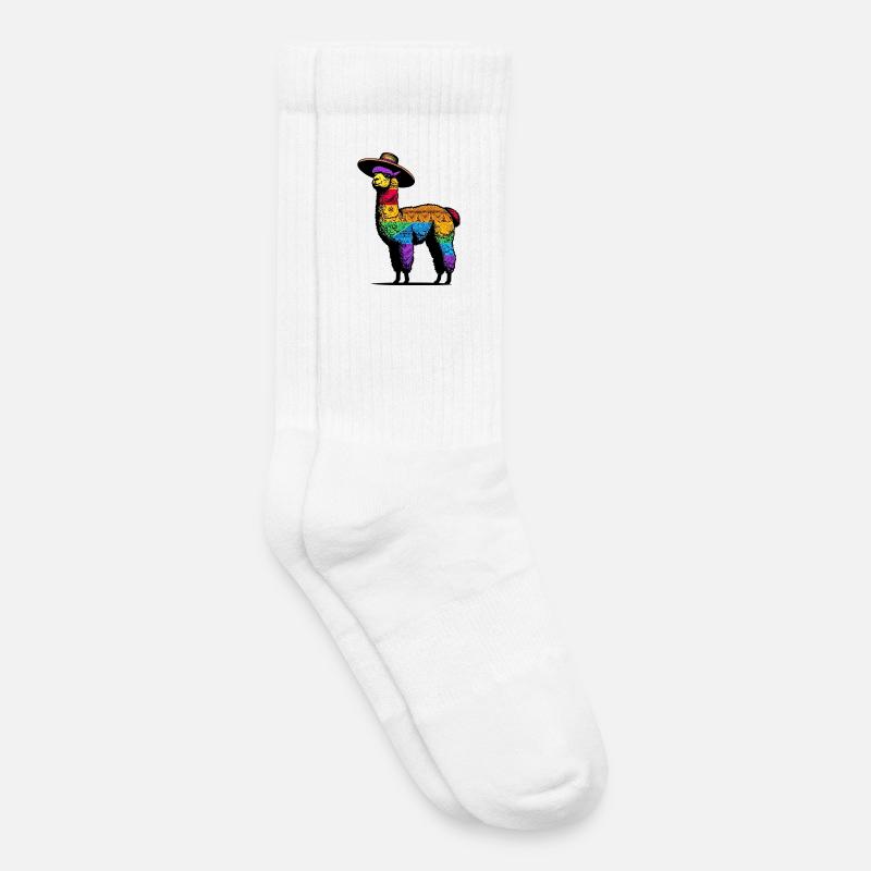 Alpaka - Kinder Tennissocken - Weiß