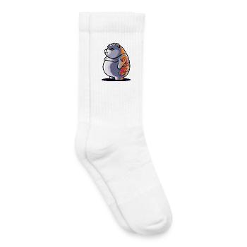 Ours capricieux - Chaussettes de tennis bio enfant - blanc - Droite