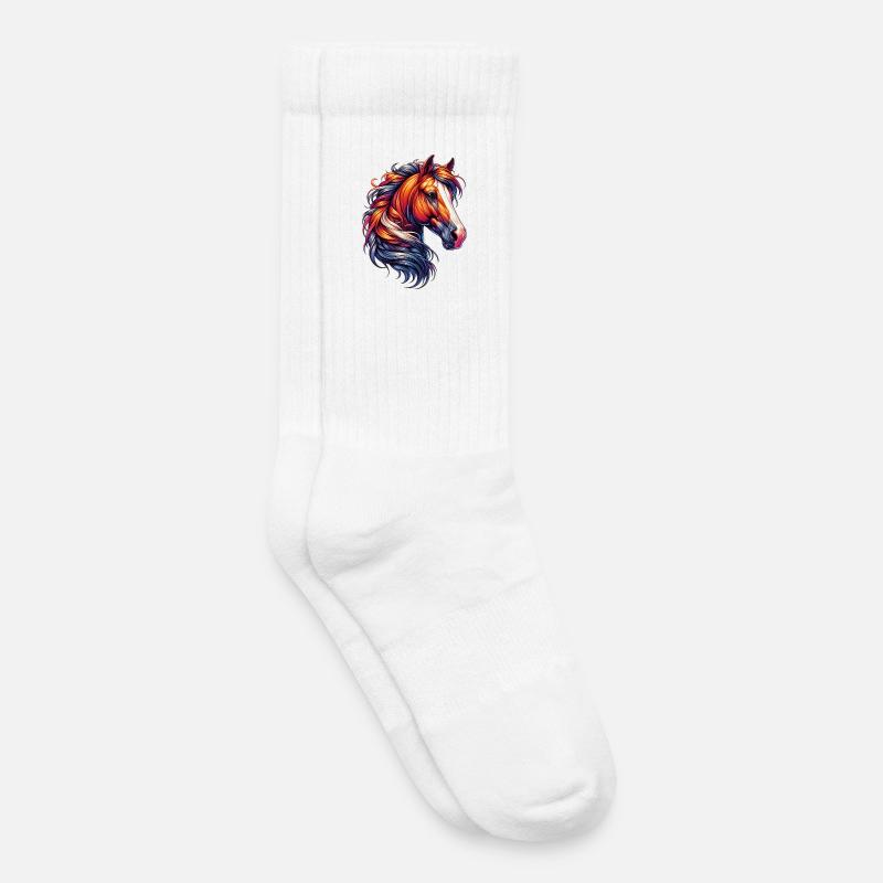 Pferd - Kinder Tennissocken - Weiß