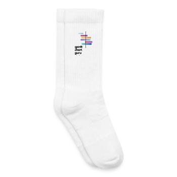 Project Management Life: Gantt Chart Guru - Kids Tennis Socks - white - Right