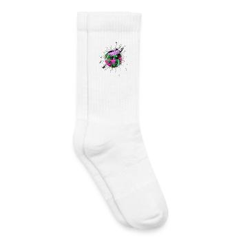 "Bewusst_Mensch25" by Acryl Galerie - Kinder Tennissocken - Weiß - Rechts