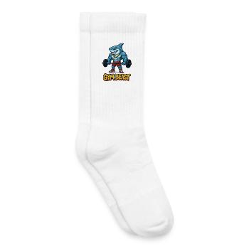 Hai Muskeln Comic Bodybuilder - Kinder Tennissocken - Weiß - Rechts