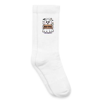 Süßer Geister-Halloween Druck - Kinder Tennissocken - Weiß - Rechts