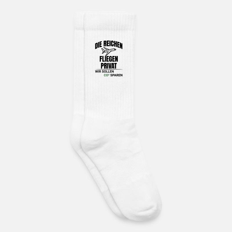 Abstract CO2 Climate Protection Design - Kids Tennis Socks - white