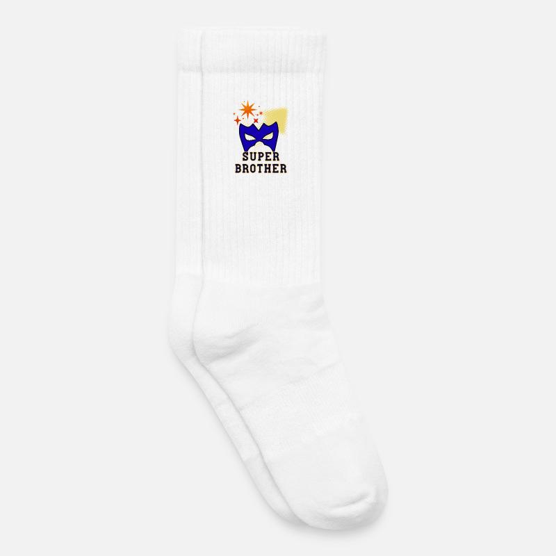 Super-Bruder - Kinder Tennissocken - Weiß