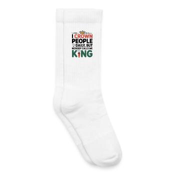 Dental Lab Technician Wax Up  - Kids Tennis Socks - white - Right