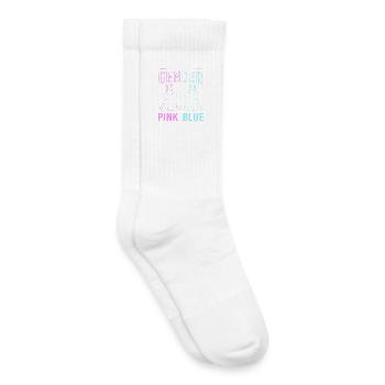 Révélation du sexe de Pâques de la future maman - Chaussettes de tennis bio enfant - blanc - Droite
