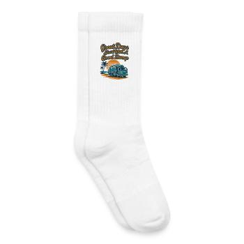 Great days start with a good garbage truck - Kids Tennis Socks - white - Right