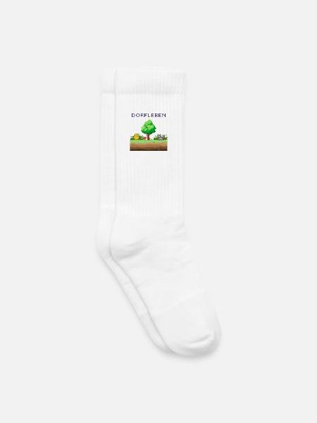 Dörflleben Pixelwelt - Kids Tennis Socks - white