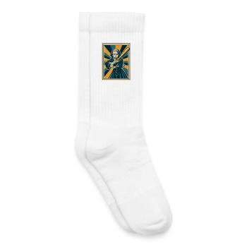 Nonne avec une batte de baseball - Chaussettes de tennis bio enfant - blanc - Droite