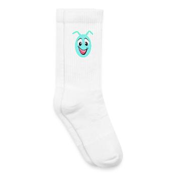 Kawaii Herzchen-Eierfreund - Kinder Tennissocken - Weiß - Rechts