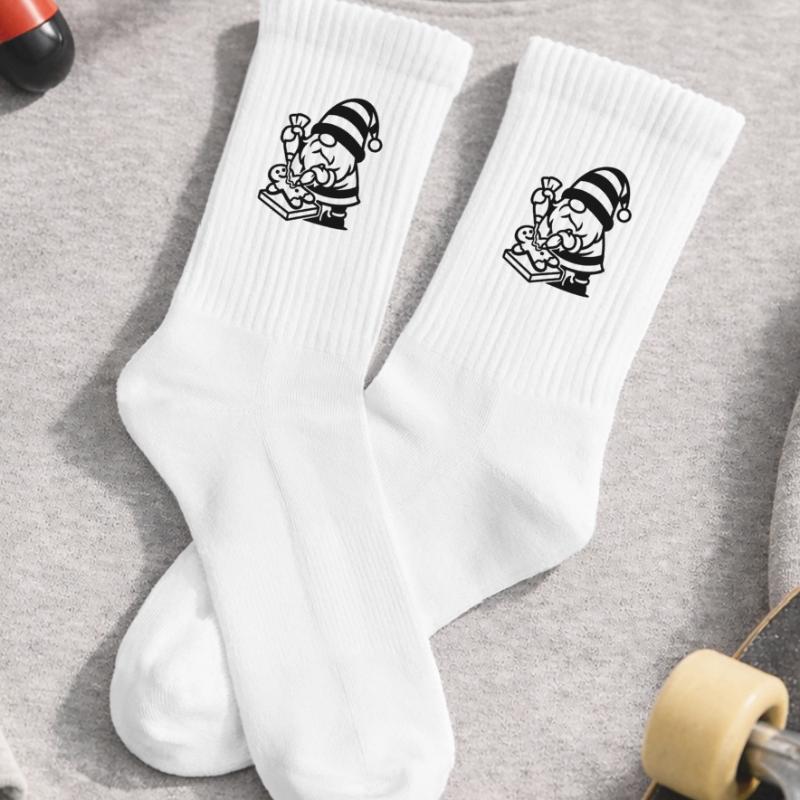 Gingerbread Baking Gnome Kids Tennis Socks