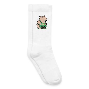 GRANDPA CAPYBARA CHEF - Kids Tennis Socks - white - Right