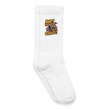 Loin de mon café ! - Chaussettes de tennis bio enfant - blanc - Droite