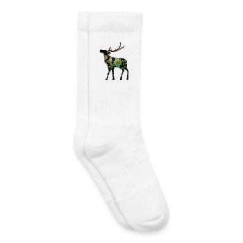 Cerf - Chaussettes de tennis bio enfant - blanc - Droite