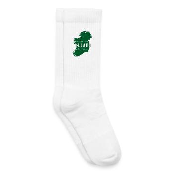 Ireland Favorite Place Favorite People - Kinder Tennissocken - Weiß - Rechts