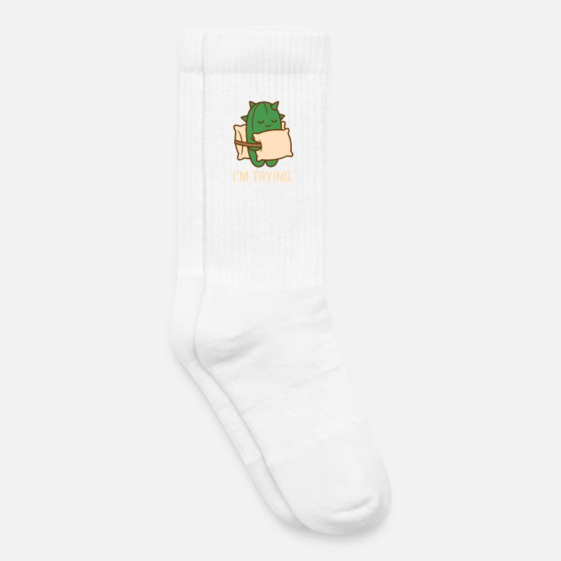 Stachelig, aber bemüht - Kinder Tennissocken - Weiß