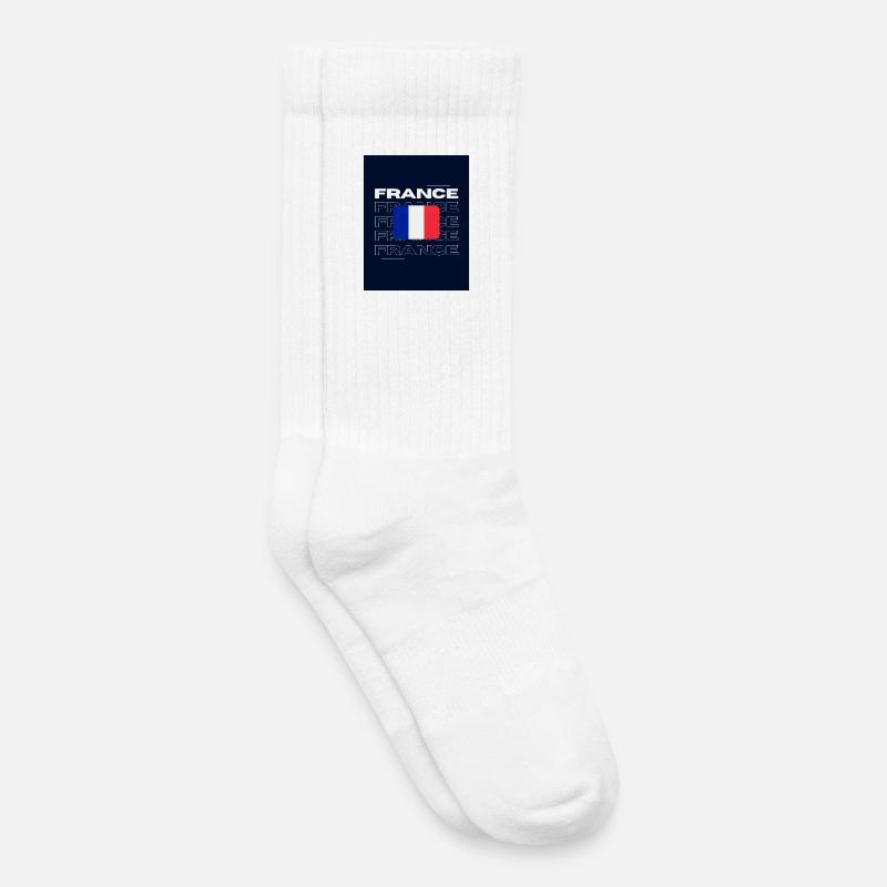 Frankreich - Kinder Tennissocken - Weiß