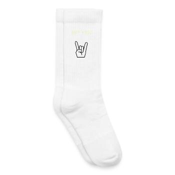 Rock_n_Roll_is_King - Kids Tennis Socks - white - Right