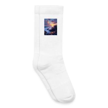 Giant’s Causeway Northern Ireland  - Kids Tennis Socks - white - Right