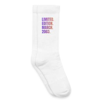 Limitierte Auflage März 2003 - Kinder Tennissocken - Weiß - Rechts