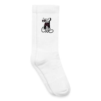 Ich habe Pläne Katzengrafik - Kinder Tennissocken - Weiß - Rechts