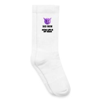 Mom Stimmungs Shirt - Kinder Tennissocken - Weiß - Rechts