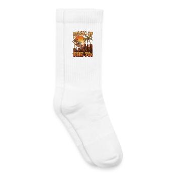 Amour des années 70 - Chaussettes de tennis bio enfant - blanc - Droite