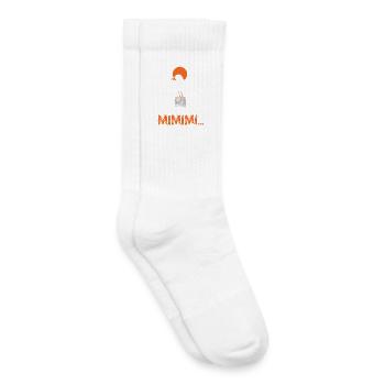 Ich höre immer nur Mimimi – Lustiger Vogel - Kinder Tennissocken - Weiß - Rechts