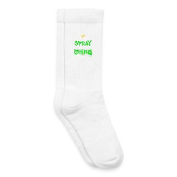 Spray and Shine Graffiti - Kinder Tennissocken - Weiß - Rechts