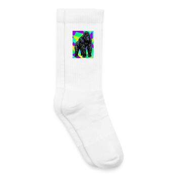Gorilla - Kinder Tennissocken - Weiß - Rechts