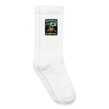 Équipe Scream des fans de films d’horreur - Chaussettes de tennis bio enfant - blanc - Droite